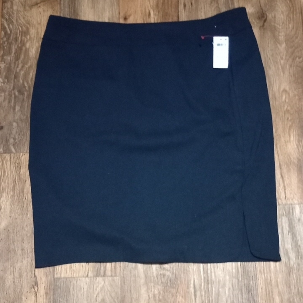 Alfani Blue Pencil Skirt Professional Office Wear Comfortable Midi